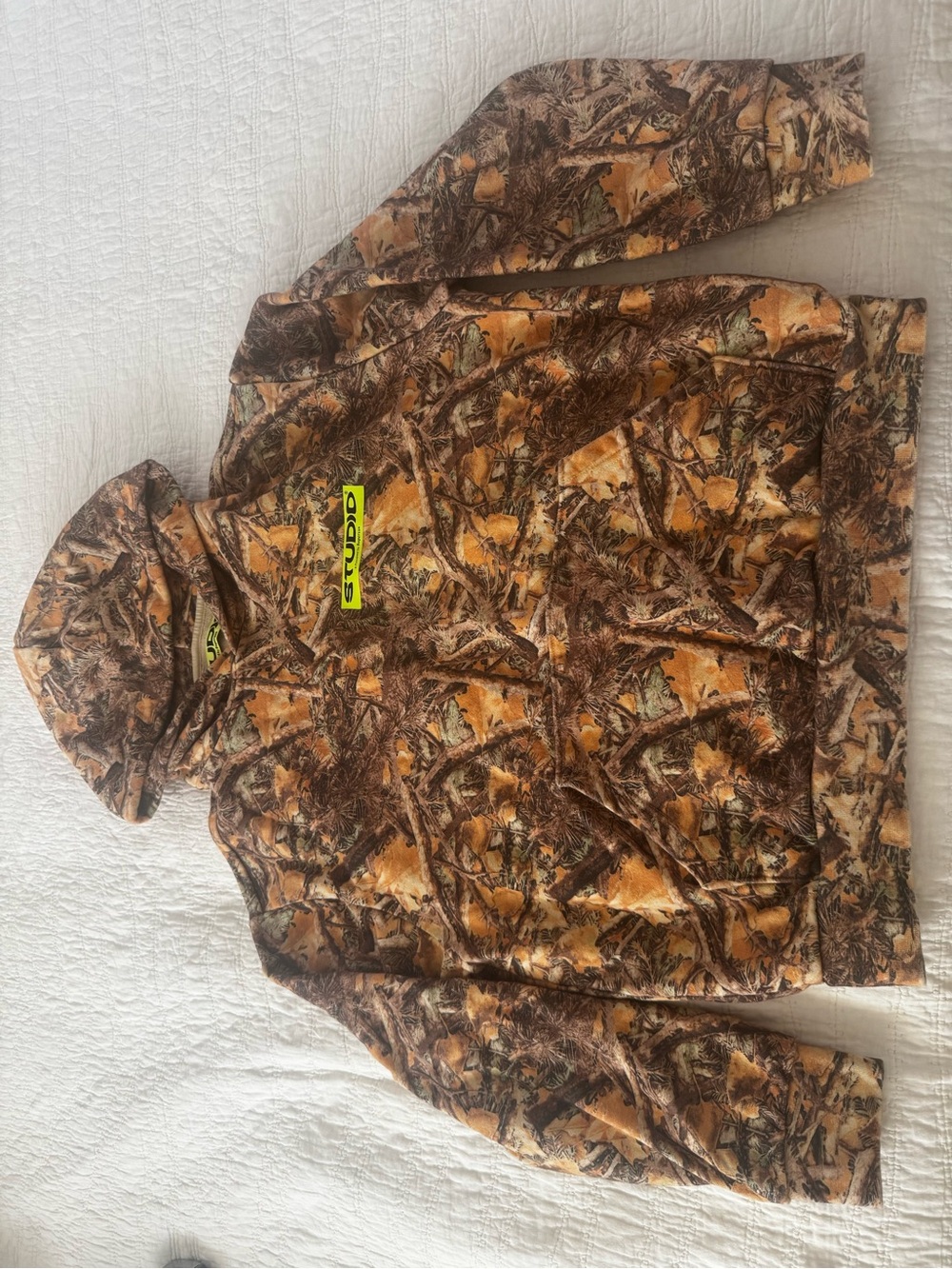 Studio Brown Leaf Camo Hoodie